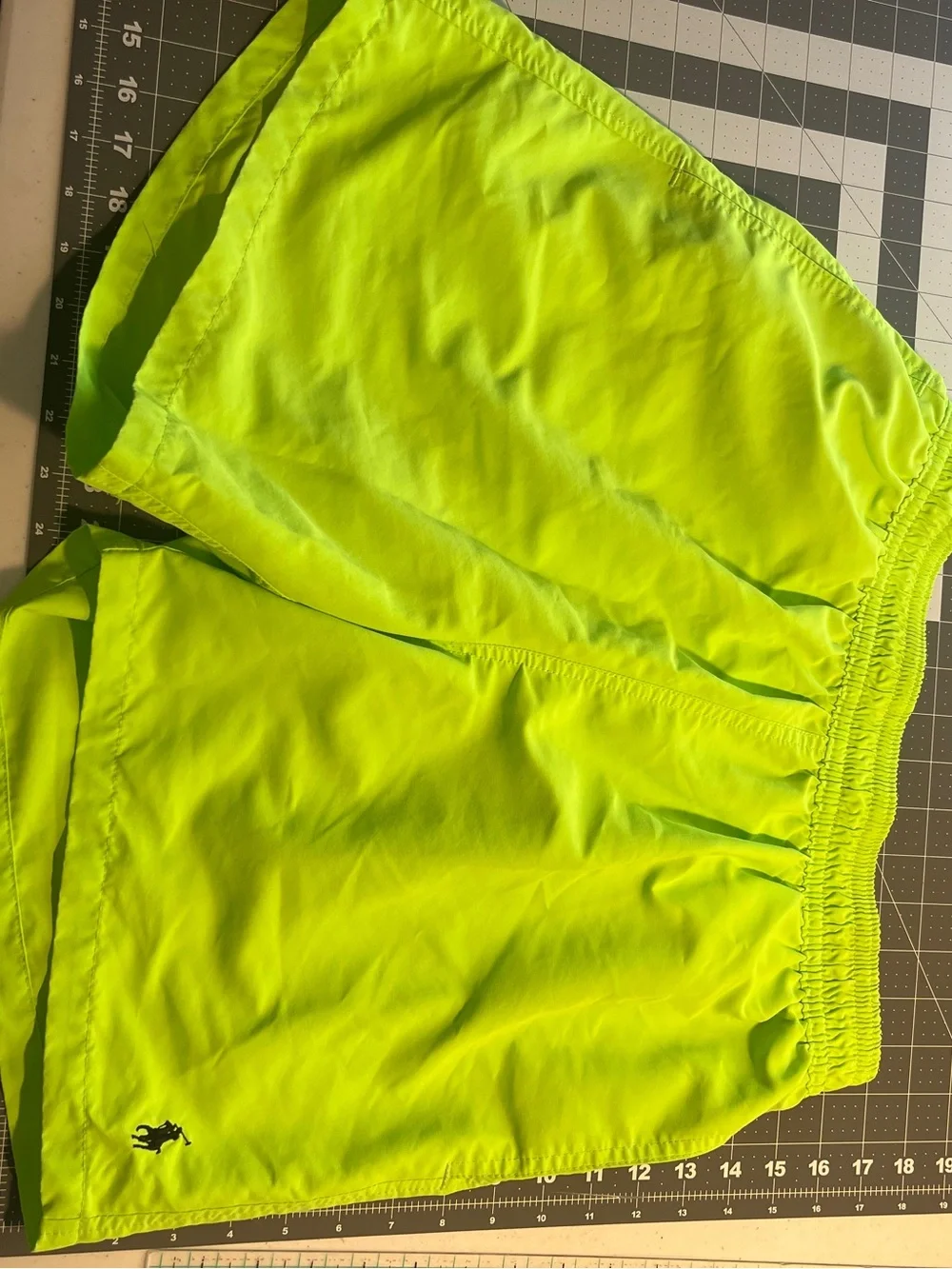Polo by Ralph Lauren Neon Lime Green Men's Swim Trunks